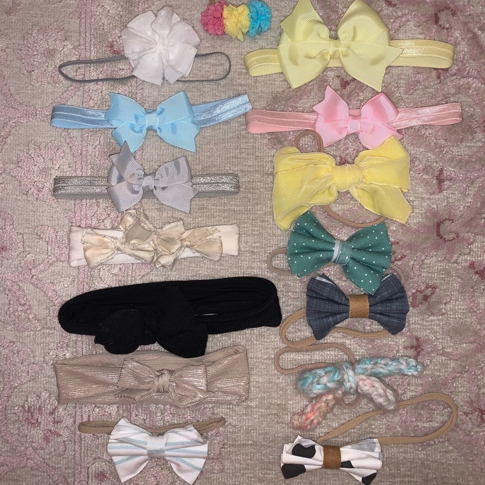 Pack of 15 Baby Girl Bows
